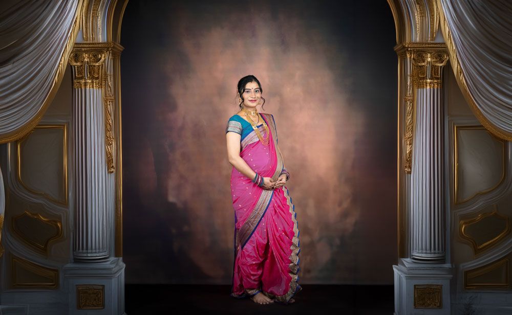 Traditional nauvari — Sourmi Studio, Pune